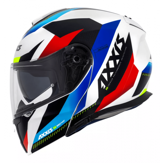 CAPACETE AXXIS ARTICULADO GECKO SV SHIELD D7 AZUL
